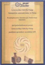Certyfikat firmy LFP