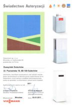 wiadectwo autoryzacji firmy Viessmann